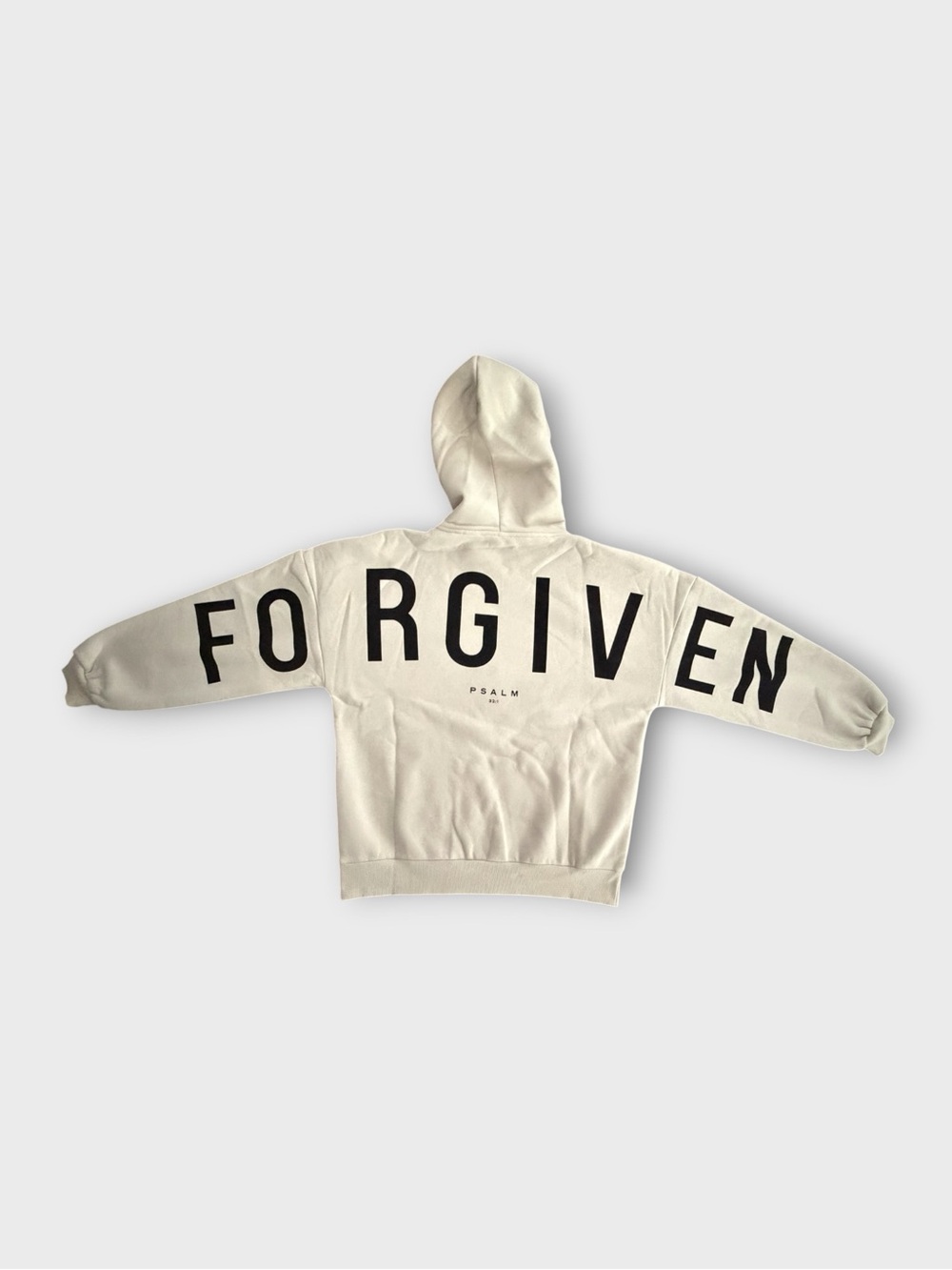 GLO Cream 'FORGIVEN' Graphic zip up Hoodie size Small